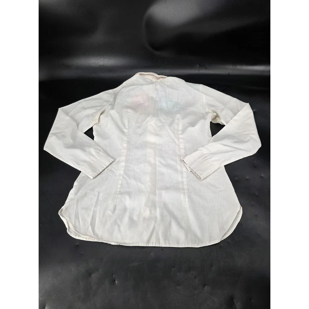 VTG 1980s Wrangler Women's Western Colorblock Button Up Shirt 34 S/M Long Sleeve